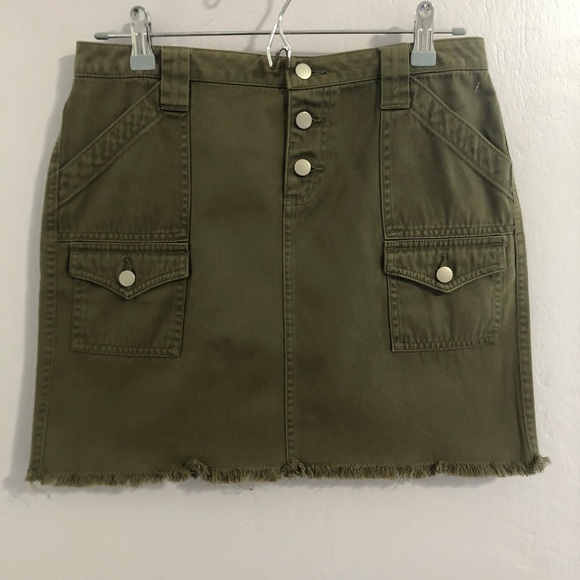 Moda International Dresses & Skirts - Olive Denim Skirt